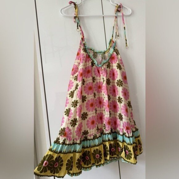 NWT Size XL - By Anthropologie Short-Sleeve Mesh Midi Dress - Picture 9 of 11